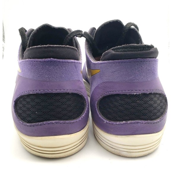 NIKE SB Lunar OneShot Low Top Sneakers Purple & Yellow Lakers (Men's Size 12) - Picture 5 of 7